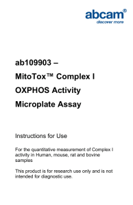 ab109903 – MitoTox™ Complex I OXPHOS Activity Microplate Assay