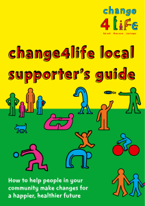 Change4Life local supporter’s guide How to help people in your