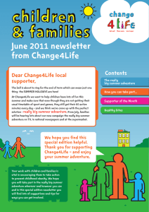 Children &amp; Families June 2011 newsletter from Change4Life