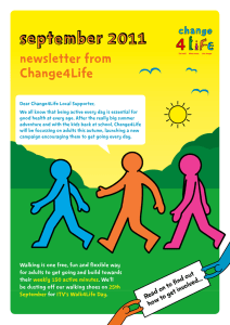 September 2011 newsletter from Change4Life