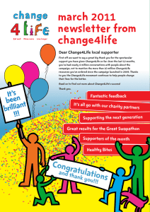 mARCH 2011 newsletter from Change4Life