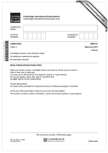 www.XtremePapers.com *5883777134* Cambridge International Examinations Cambridge International Advanced Level