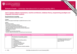 Scheme of work – Cambridge International AS &amp; A Level...