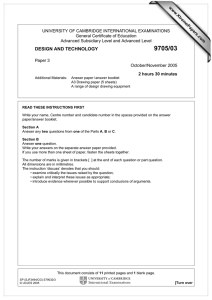 UNIVERSITY OF CAMBRIDGE INTERNATIONAL EXAMINATIONS General Certificate of Education www.XtremePapers.com