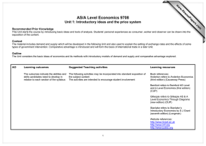 AS/A Level Economics 9708  www.XtremePapers.com