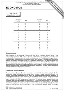 Cambridge International Advanced and Advanced Subsidiary Level 9708 Economics June 2010