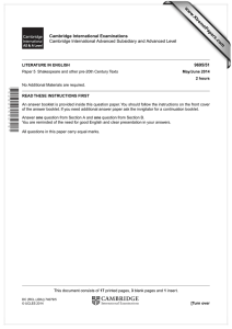 www.XtremePapers.com Cambridge International Examinations 9695/51 Cambridge International Advanced Subsidiary and Advanced Level