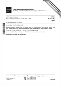 www.XtremePapers.com Cambridge International Examinations 9695/52 Cambridge International Advanced Subsidiary and Advanced Level