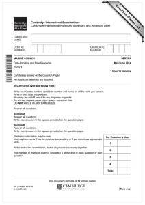 www.XtremePapers.com Cambridge International Examinations 9693/04 Cambridge International Advanced Subsidiary and Advanced Level