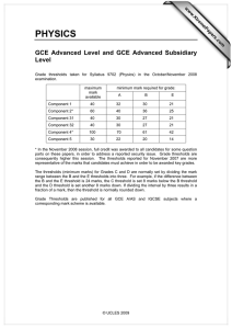 PHYSICS GCE Advanced Level and GCE Advanced Subsidiary Level www.XtremePapers.com