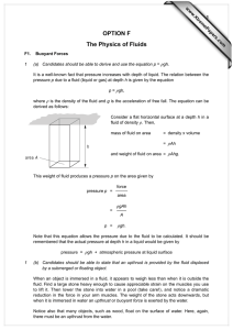 OPTION F The Physics of Fluids  www.XtremePapers.com