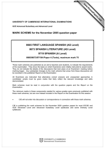MARK SCHEME for the November 2005 question paper