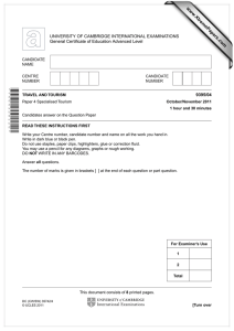 www.XtremePapers.com UNIVERSITY OF CAMBRIDGE INTERNATIONAL EXAMINATIONS General Certificate of Education Advanced Level 9395/04