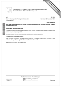 www.XtremePapers.com 6010/02 UNIVERSITY OF CAMBRIDGE INTERNATIONAL EXAMINATIONS General Certificate of Education Ordinary Level