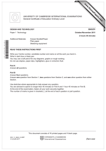 www.XtremePapers.com 6043/01 UNIVERSITY OF CAMBRIDGE INTERNATIONAL EXAMINATIONS