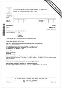 www.XtremePapers.com UNIVERSITY OF CAMBRIDGE INTERNATIONAL EXAMINATIONS General Certificate of Education Ordinary Level 2217/23