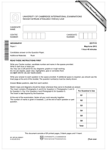 www.XtremePapers.com 2217/13 UNIVERSITY OF CAMBRIDGE INTERNATIONAL EXAMINATIONS General Certificate of Education Ordinary Level