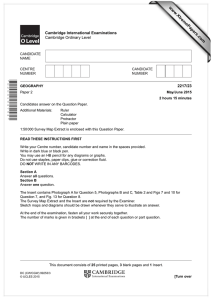 www.XtremePapers.com Cambridge International Examinations 2217/23 Cambridge Ordinary Level