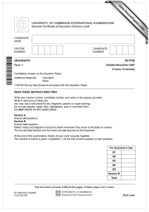 www.XtremePapers.com UNIVERSITY OF CAMBRIDGE INTERNATIONAL EXAMINATIONS General Certificate of Education Ordinary Level 2217/02