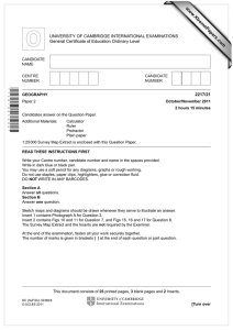 www.XtremePapers.com UNIVERSITY OF CAMBRIDGE INTERNATIONAL EXAMINATIONS General Certificate of Education Ordinary Level 2217/21