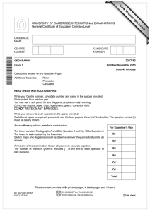 www.XtremePapers.com UNIVERSITY OF CAMBRIDGE INTERNATIONAL EXAMINATIONS General Certificate of Education Ordinary Level 2217/12