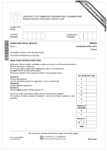 www.XtremePapers.com UNIVERSITY OF CAMBRIDGE INTERNATIONAL EXAMINATIONS General Certificate of Education Ordinary Level 5096/22