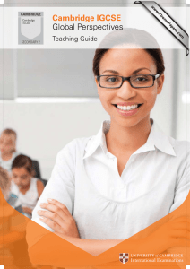 Cambridge IGCSE Global Perspectives Teaching Guide www.XtremePapers.com