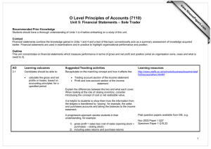 O Level Principles of Accounts (7110)  www.XtremePapers.com