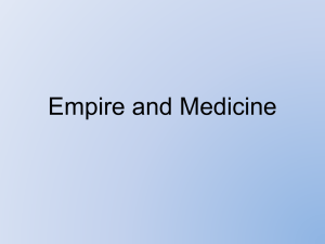 Empire and Medicine