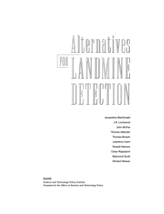 LANDMINE DETECTION Alternatives FOR