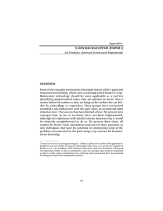 X-RAY BACKSCATTER (PAPER I) OVERVIEW