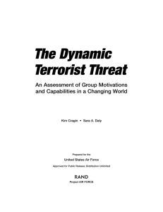 The Dynamic Terrorist Threat R An Assessment of Group Motivations