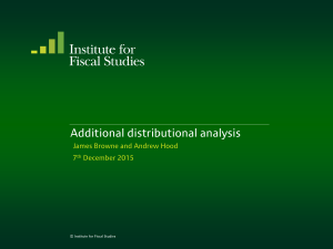 Additional distributional analysis  James Browne and Andrew Hood 7