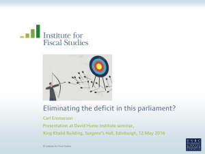 Eliminating the deficit in this parliament?