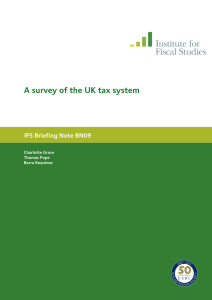 A survey of the UK tax system 09 IFS Briefing Note BN