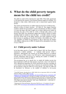 4.  What do the child poverty targets