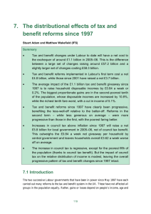 7.  The distributional effects of tax and