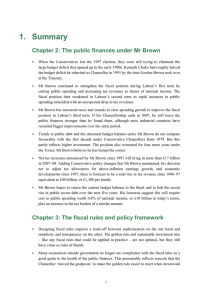 1. Summary Chapter 2: The public finances under Mr Brown