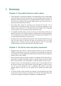 1. Summary Chapter 2: The public finances under Labour