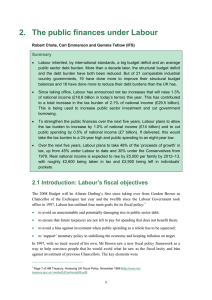 2.  The public finances under Labour Summary