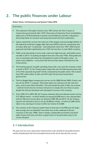 2.  The public finances under Labour Summary •