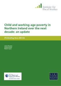 Child and working-age poverty in Northern Ireland over the next