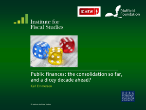 Public finances: the consolidation so far, and a dicey decade ahead?