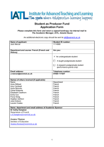 Student as Producer Fund Application Form