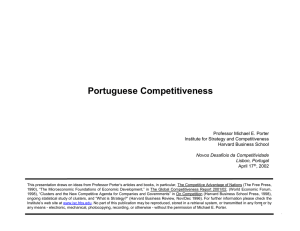 Portuguese Competitiveness