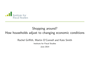 Shopping around? How households adjust to changing economic conditions