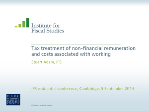 Tax treatment of non-financial remuneration and costs associated with working