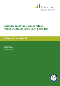 Disability benefit receipt and reform: reconciling trends in the United Kingdom