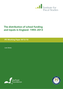 The distribution of school funding and inputs in England: 1993-2013