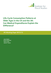 Life-Cycle Consumption Patterns at Can Medical Expenditures Explain the